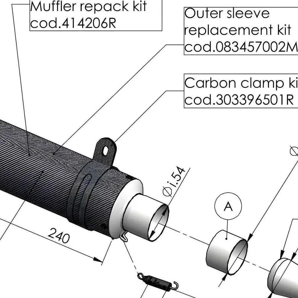 Collier de serrage LeoVince GP Corsa : Fixation d'échappement durable