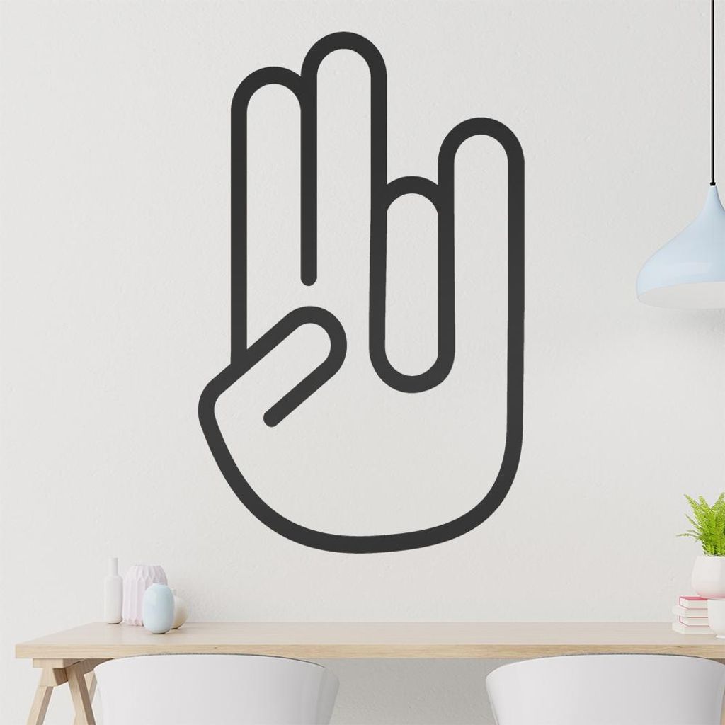 shockerhand Wandtattoo in 6 Größen - Wandaufkleber Wall Sticker - Dekoration, Küche, Wohnzimmer, Schlafzimmer, Badezimmer