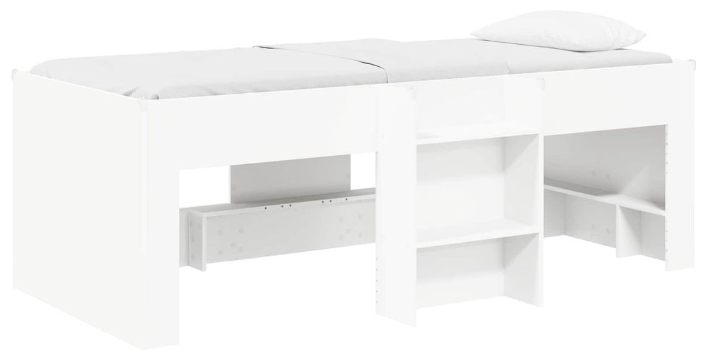 vidaXL Hochbett für Kinder 2 pcs Weiß 98,5 x 200 cm Holzwerkstoff