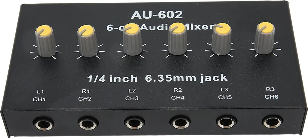 Mélangeur Stéréo 6 Canaux : Solution Mixage Guitare Micro pour Scène - 2