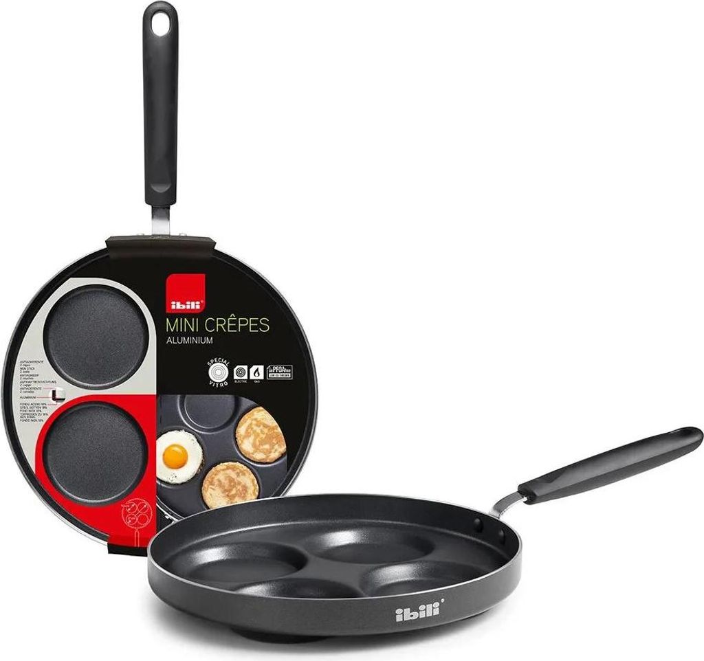 Ibili-Indubasic mini-pan voor pannenkoeken, aluminium, Productafbeelding 