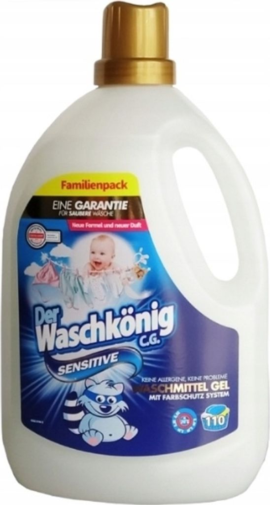 Der Waschkönig Sensitiv Flüssigwaschmittel - 3,305 l