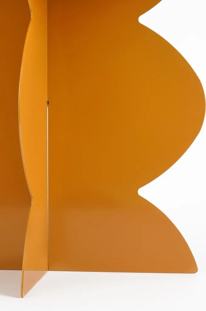 Table d'appoint en métal marron chic, bout de canapé design Rafi - 6