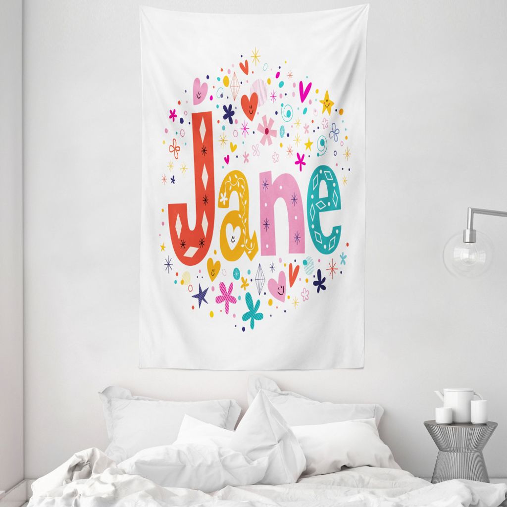 ABAKUHAUS Jane Wandteppich und Tagesdecke, Cartoon-Entwurf aus Weiches Mikrofaser Stoff Waschbar ohne Verblassen Digitaldruck, 140 x 230 cm, Mehrfa...
