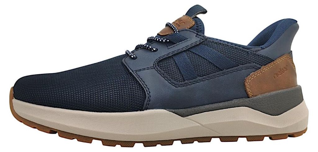 Chaussons de ville Rieker pour hommes, couleur bleue, style Image du produit 