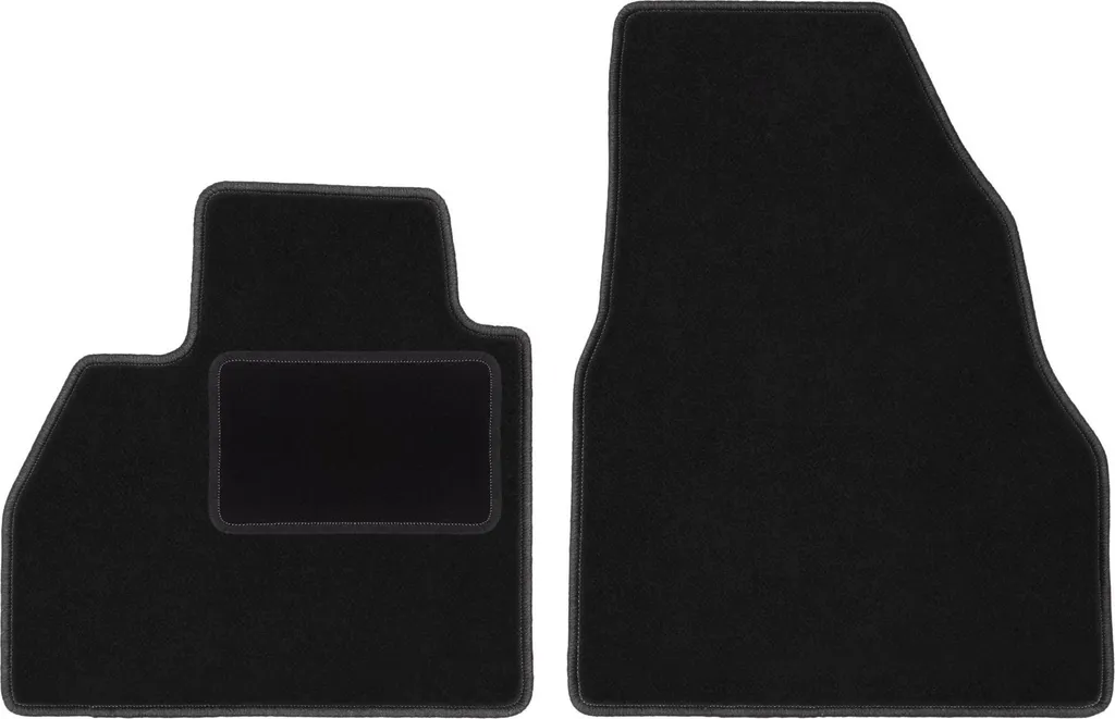 Tappetini Neri in Velluto per Renault Kangoo II furgone 2013- | 2 Pezzi