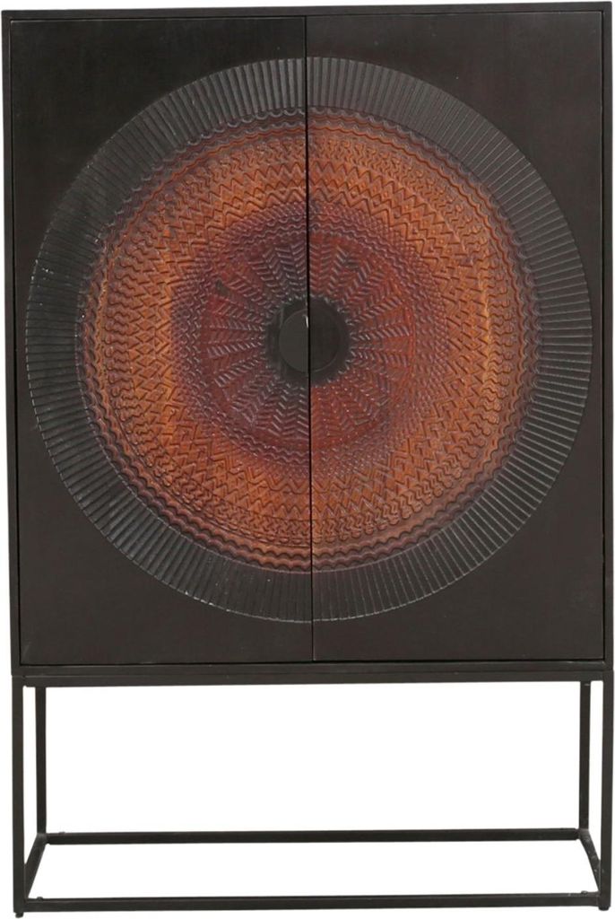 Marrakesch Kleiderschrank Schrank modern aus Holz massiv 145cm | Highboard Mehrzweckschrank Adrin für Wohnzimmer Flur und Schlafzimmer als Marokka...