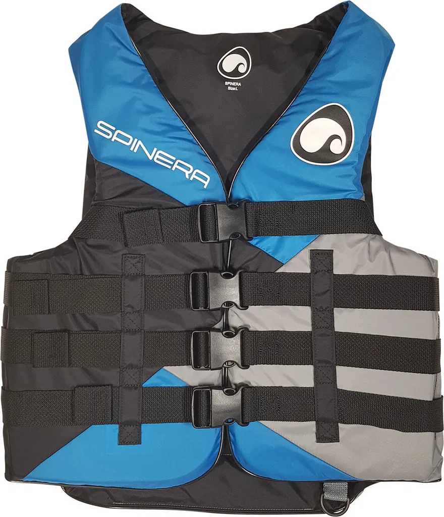 Gilet de sauvetage Spinera Deluxe L nylon bleu pour ski nautique