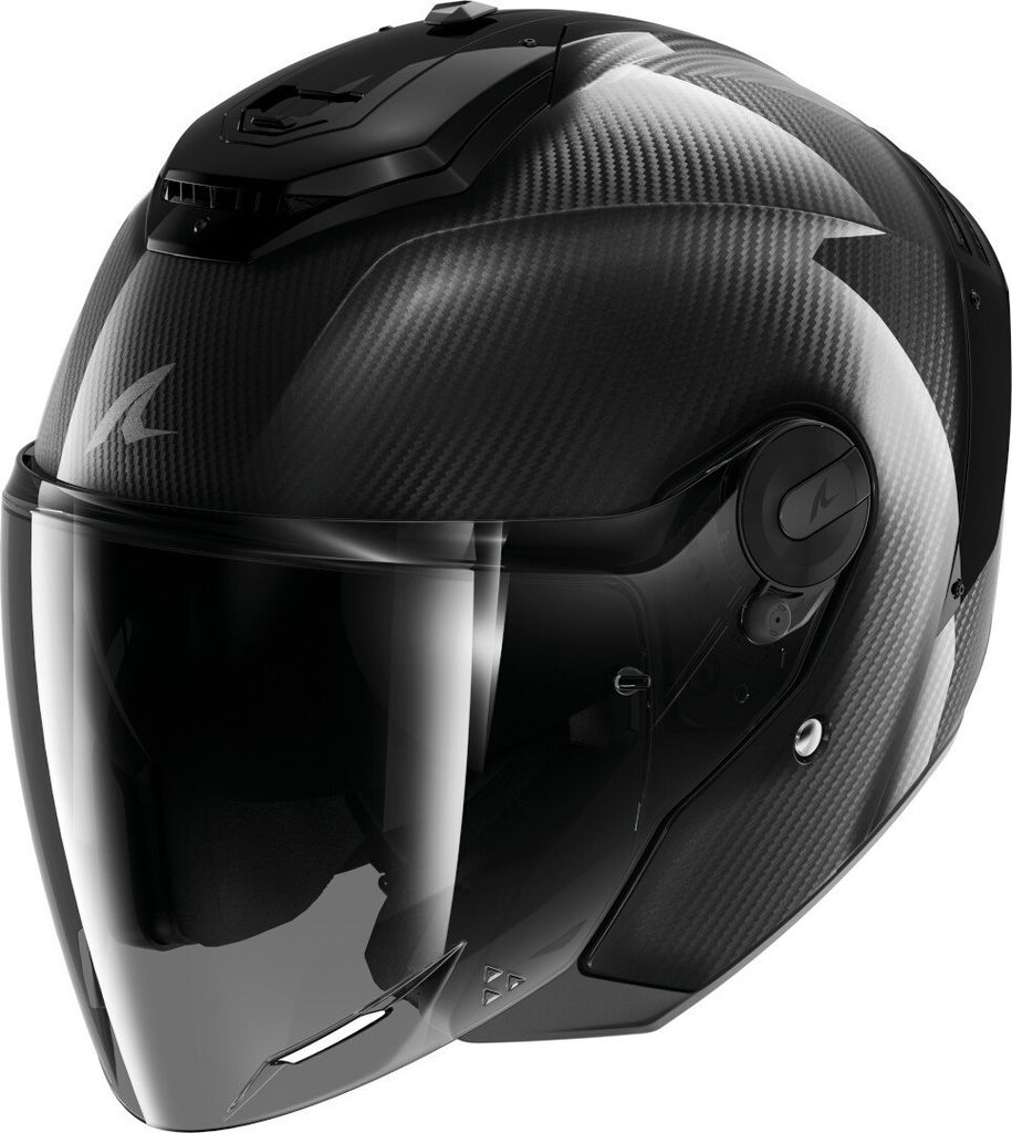 Shark RS Jet Full Carbon Jethelm, schwarz, S (55/56)