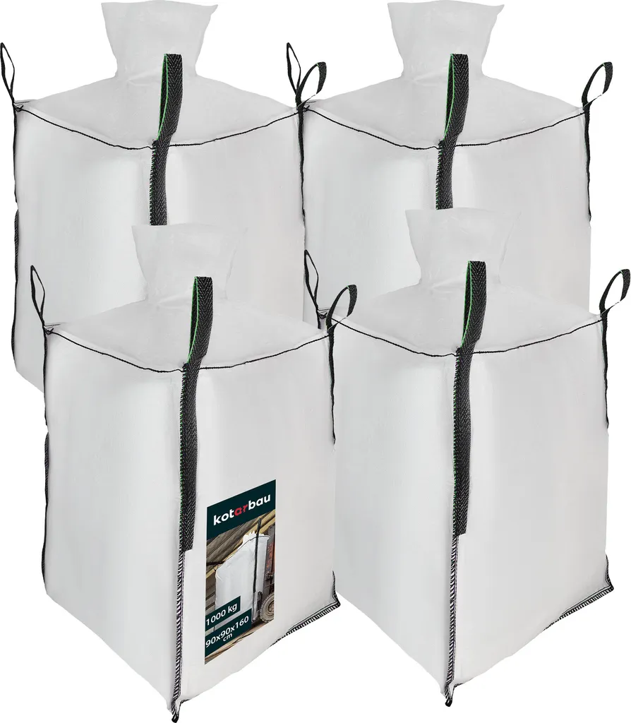 Stock 4 Big Bag KOTARBAU 160cm | Sacco Rifiuti Edili 1000kg PP