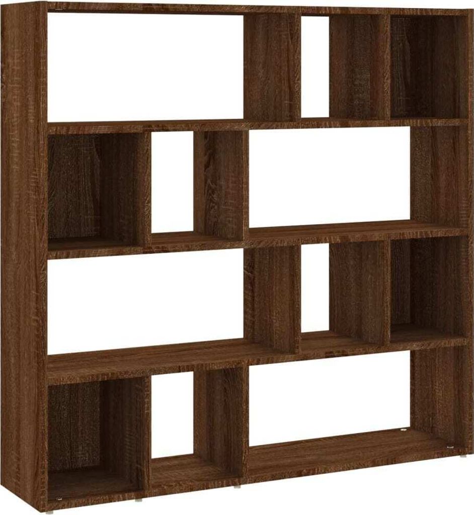 vidaXL Regał/przegroda do pokoju brązowy dąb 105x24x102 cm Zdjęcie produktu 