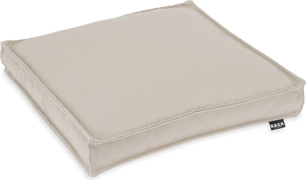 H.O.C.K. Caribe Outdoor Sitzkissen CLOU 40x40x5cm piedra beige col. 01