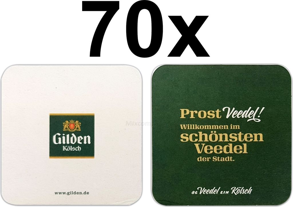 Gilden Kölsch Bierdeckel Untersetzer Bierfilz - 70er Produktbild 