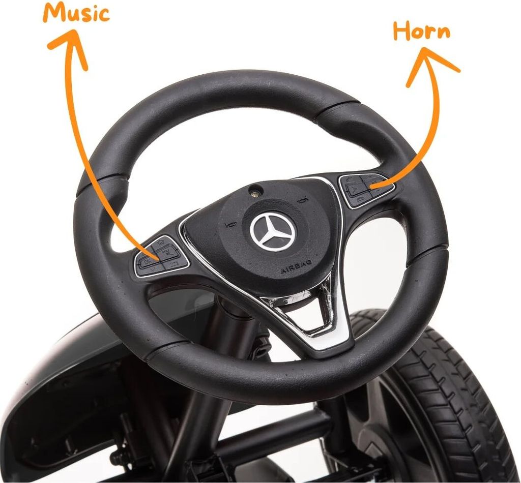 Gokart für Kinder Mercedes - 3 bis 7 Jahre - Verstellbarem Produktbild 8