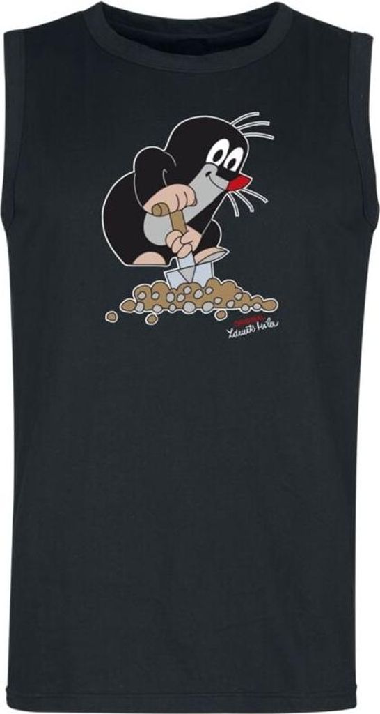 Der kleine Maulwurf Tank-Top Herren Maulwurf - Schaufel schwarz L