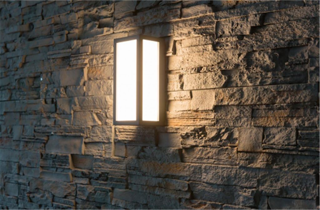 LED Wandleuchte, außen, 110x103x250mm, Aluminium, 660lm, Produktbild 