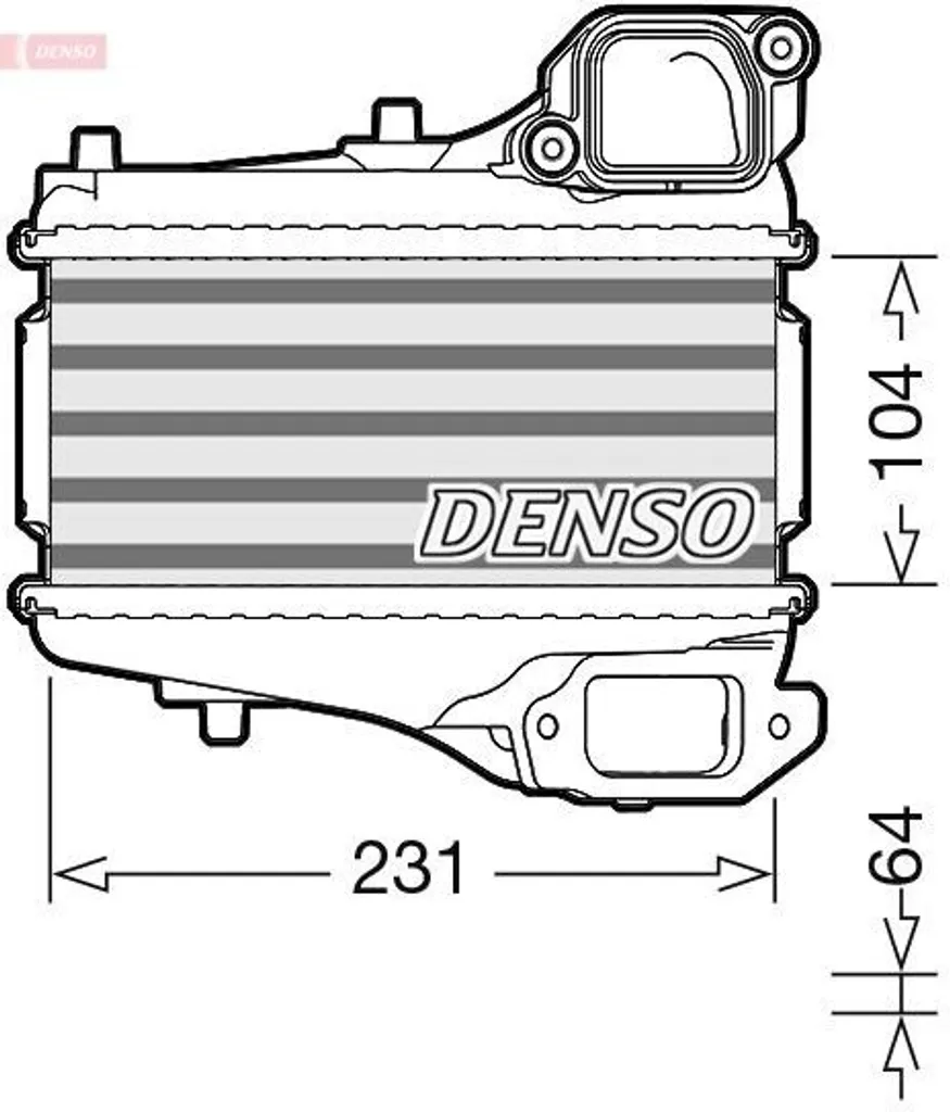 Échangeur Turbo pour Honda Civic IX FK - Refroidisseur DENSO DIT40001