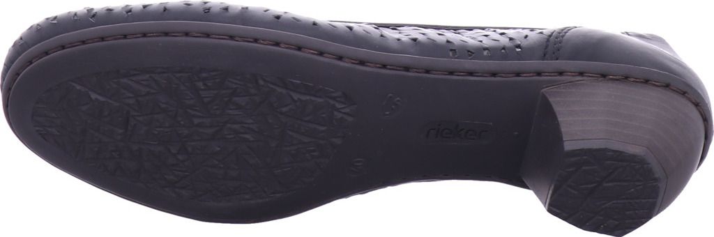 Rieker Pumps - Asphaltschwarz Glattleder Größe: 40 Normal Produktbild 28