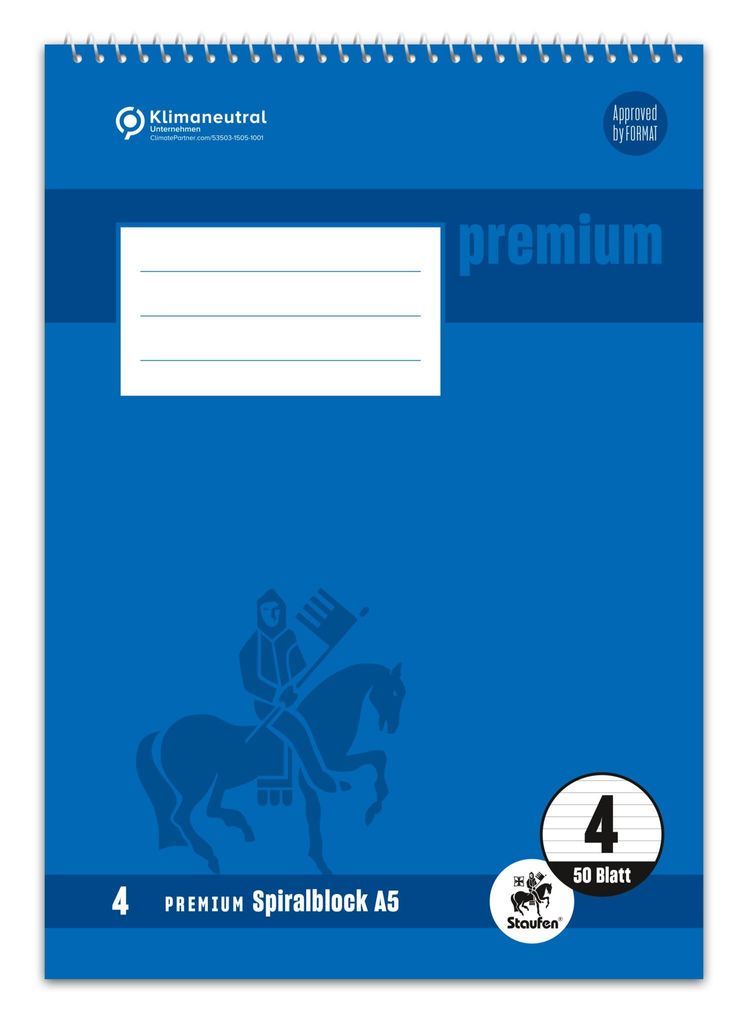 Staufen® 734042104, Bloc de espiral PREMIUM LIN, formato Imagen del producto 