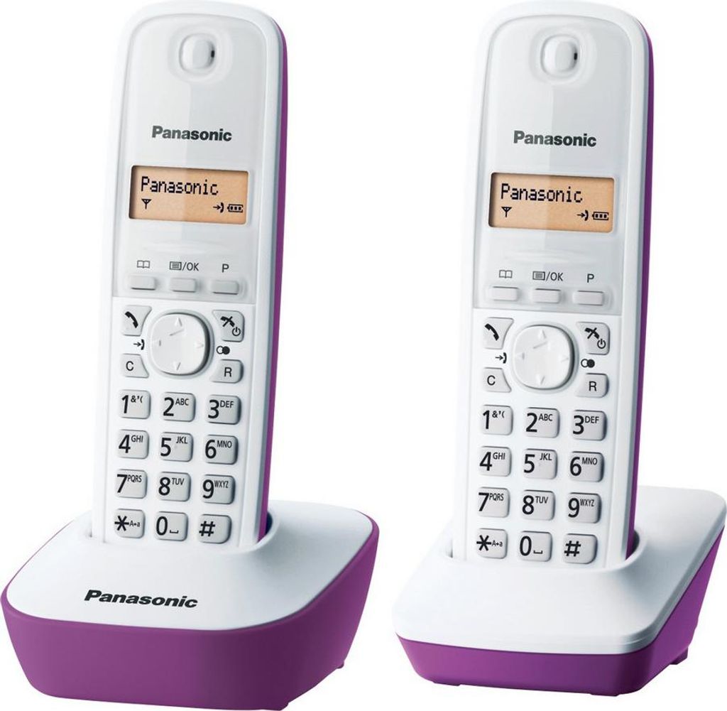 Panasonic KX-TG1612FRF, Telefon w systemie DECT, Zestaw Zdjęcie produktu 