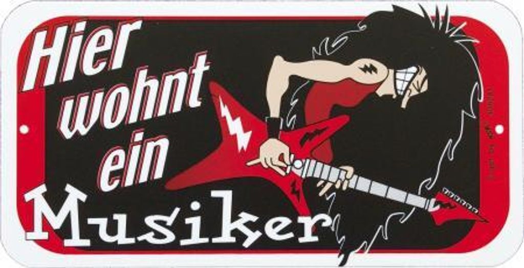 Türschild - Hier wohnt ein Musiker - 308241 - Gr. ca.