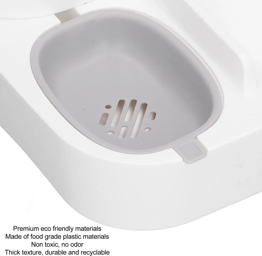 Kit d'abreuvement et distributeur croquettes multifonctionnel gris - 5