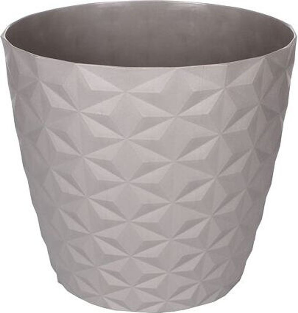 Crystal Mat pot de fleurs décoratif gris Diamètre : 16 cm Image du produit 