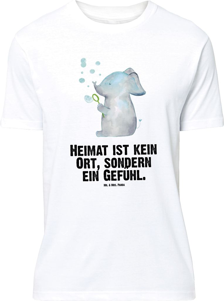 Mr. & Mrs. Panda S T-Shirt Elefant Seifenblasen - Weiß - Geschenk, oberteil, Heimat, Tshirt, Shirt, Elefanten, Jersey-Shirt, Liebesspruch, Lustige...