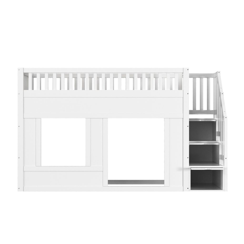 Flieks Etagenbett 90x200cm mit Rausfallschutz und Produktbild 
