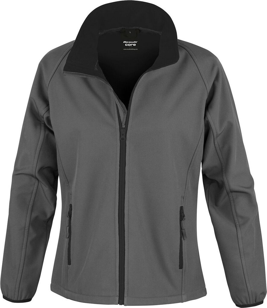 Result Core - Softshelljacke für Damen PC7402 (M) (Holzkohle/Schwarz)