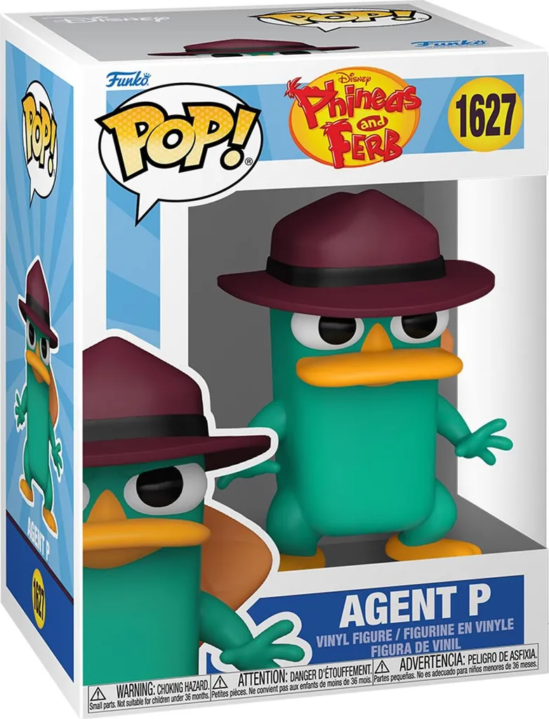 Jouet de Collection Figurine Agent P Funko POP 1627 Disney Phineas Ferb
