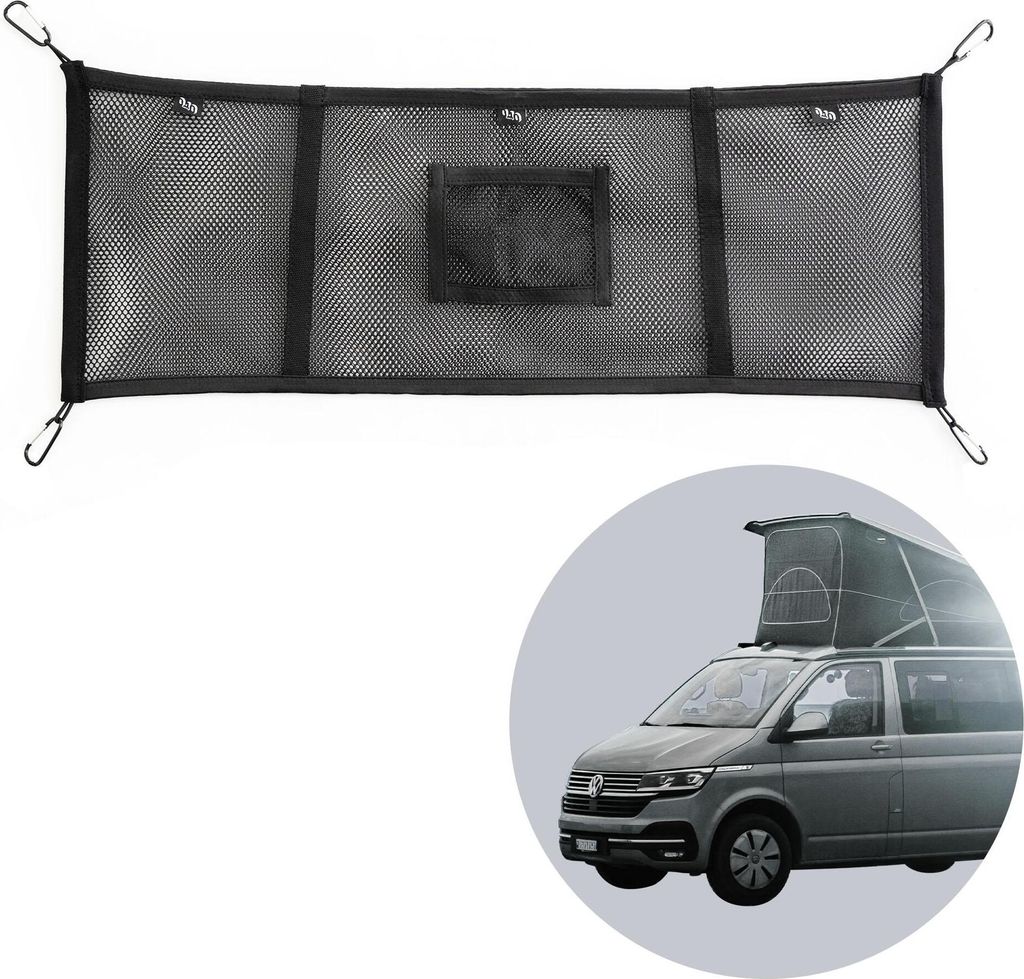 040Parts Gepäck-Netz Kombi-Aufbewahrungs-Netz für Aufstelldach und Innenraum kompatibel mit VW T5 T6 T6.1 T7 California