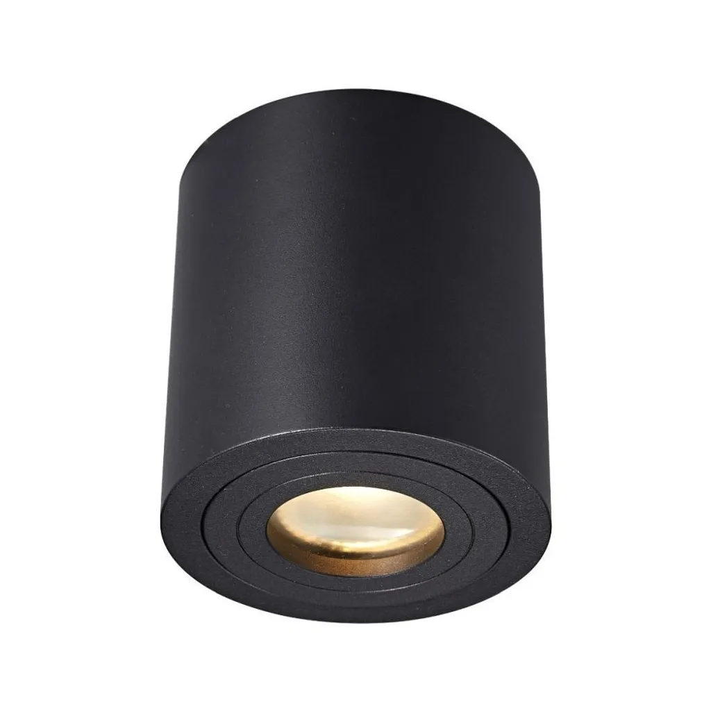 Spot a soffitto rotondo nero IP44 1xGU10 50W Rondip Zuma Line