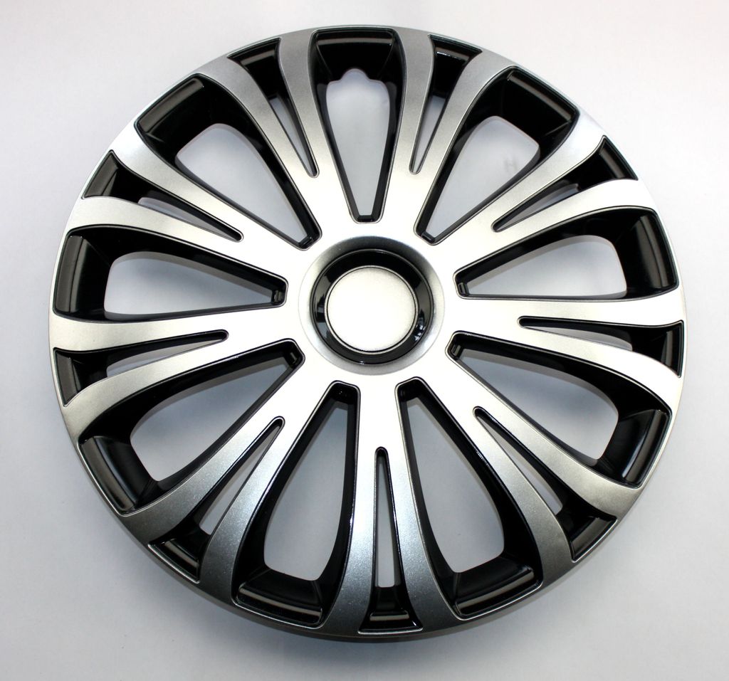 SET Radkappen Radzierblenden 4er Satz 15 AVERA silver-black Produktbild 