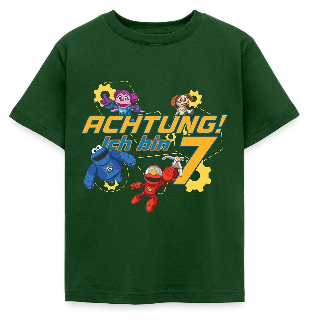 Spreadshirt Mecha Builders Kinderhelden Technik Teamwerk Spaß Kinder T-Shirt, 122/128 (7-8 Jahre), Forstgrün