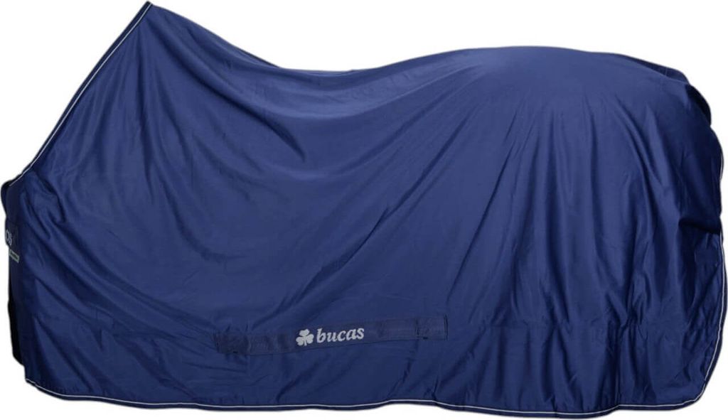 Bucas Stalldecke 0g Power Cooler & Neck Multifunktionsdecke Navy/Silver 140