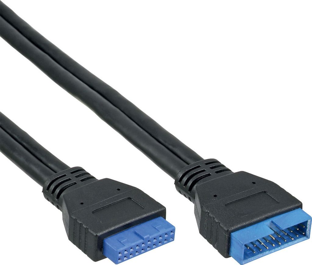 InLine USB 3.0 Verlängerung intern, Pfostenanschluss Stecker auf Buchse, 0,35m