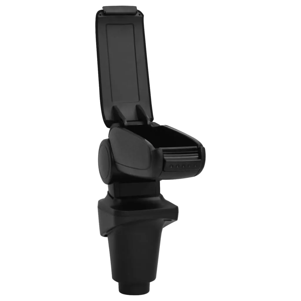 Accoudoir de voiture vidaXL noir en ABS réglable pour console centrale