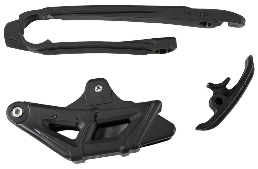 Kettenführung und Kettenschleifer UFO PLAST für KTM EXC Sixdays EXC-F 125 - 500 ccm Bj. 2012 - 2023, Farbe:schwarz