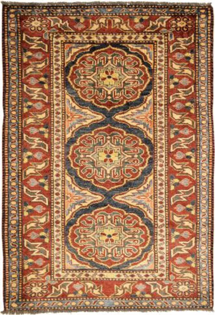 Tapis Kazak Ghazni 82x123 cm : Dynamisez vos Petits Espaces en Laine