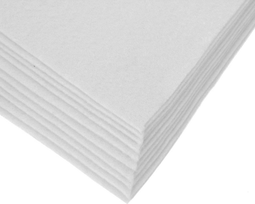 Bastelfilz Bögen 10er-Pack flex Filz A4, Stärke 1,5-2mm, Filzplatte, 50 Farben
