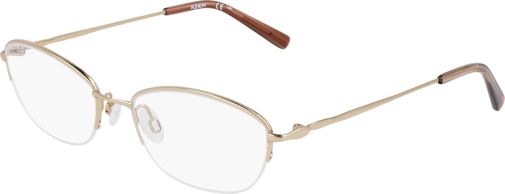 Flexon FLEXON W3041 Shiny gold 49/18/135 Damen Brillen