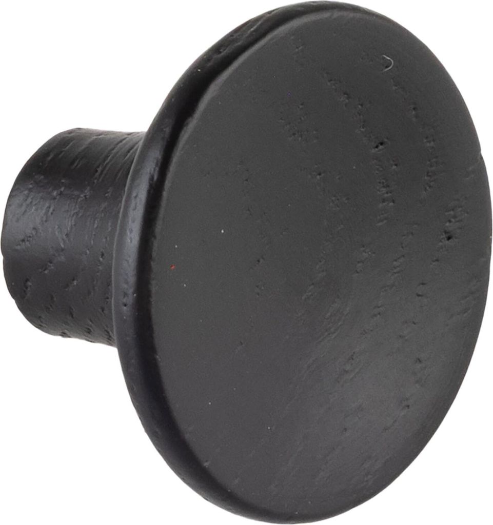 Möbelknopf Tuba ø 28mm - Holzgriff Möbelknauf Tiefe 19mm, Esche schwarz gebeizt