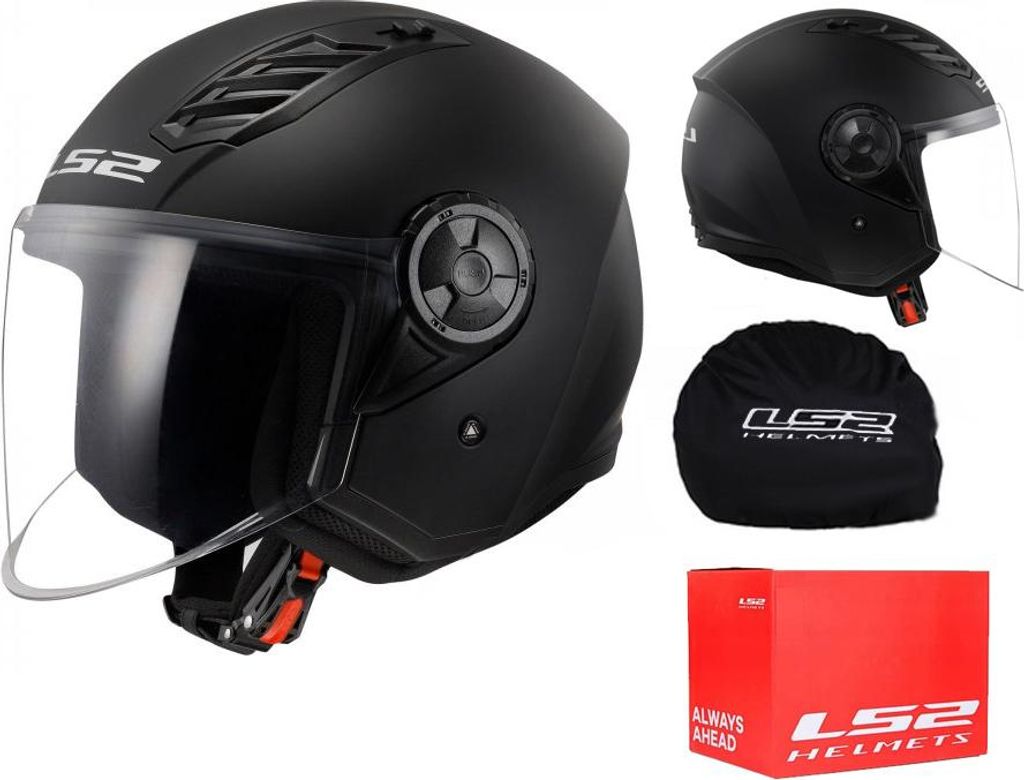 Kask Ls2 Of616 Airflow Ii Solid Matt Black Rozm M (57-58) Zdjęcie produktu 