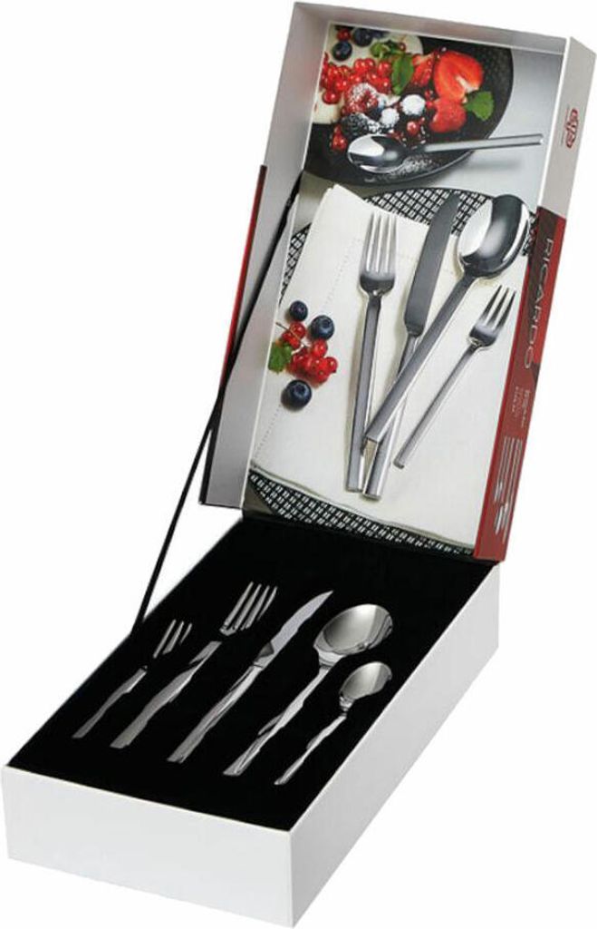 Schulte-Ufer Besteck-Set Ricardo, 30-tlg., Tafelbesteck, Edelstahl hochglanzpoliert, 6159-30