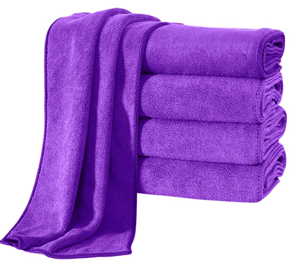 Stück saugfähige Mikrofaser-Handtücher, schnelltrocknend, 35,5 x 76 cm, hautfreundlich, für Bad, Fitness, Sport, Yoga und Strand