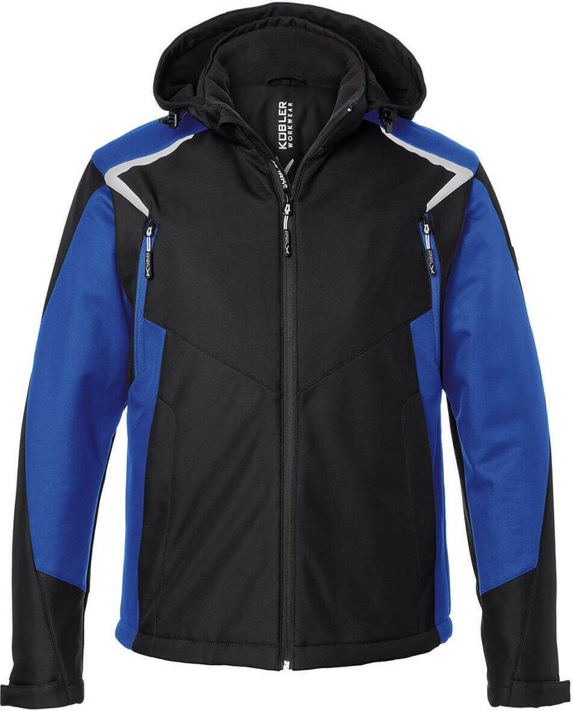 Kübler Bodyforce Winter Softshell Jacke schwarz/kbl.blau Gr. L