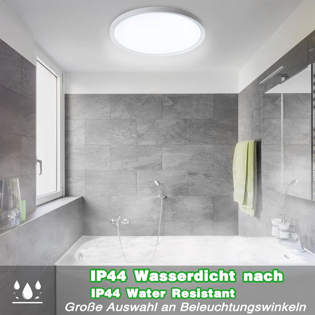 ACXIN LED stropní světlo ploché kulaté koupelnové svítidlo Obrázek produktu 2