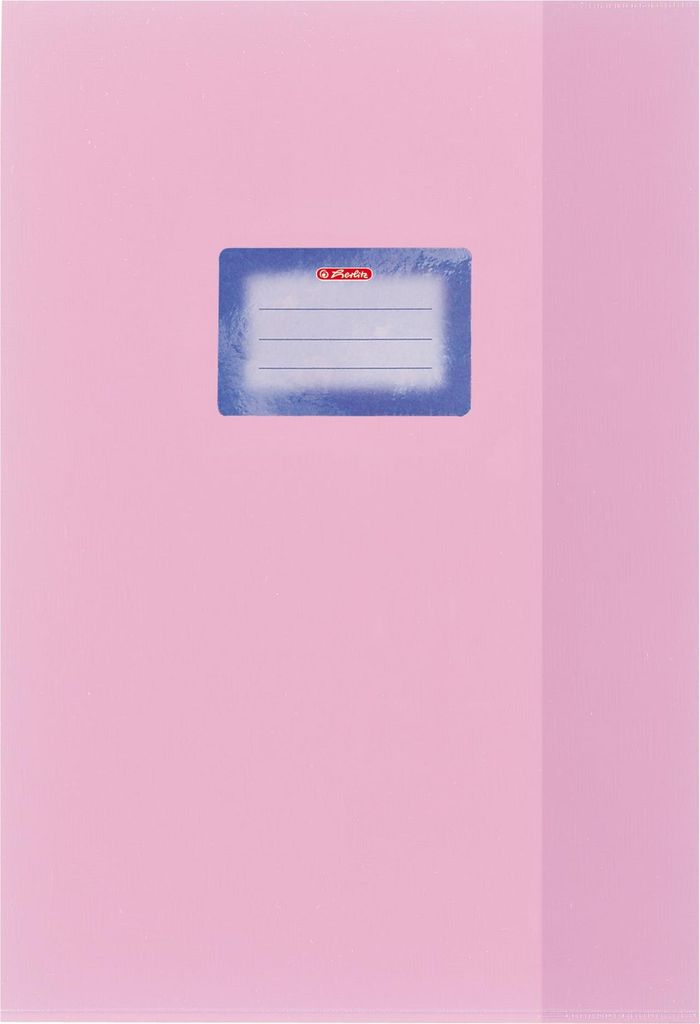 Herlitz Hefthülle A4 Baststruktur rosa Produktbild 