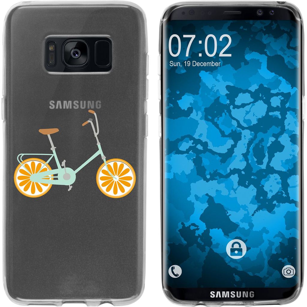 PhoneNatic Case kompatibel mit Samsung Galaxy S8 Silikon-Hülle Bike M4